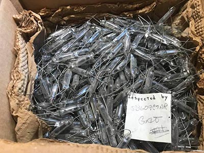 Box of Vintage SB609C Vending Machine Bulbs or Capacitors or Reed Switches *ONLY ONE BOX AVAILABLE*