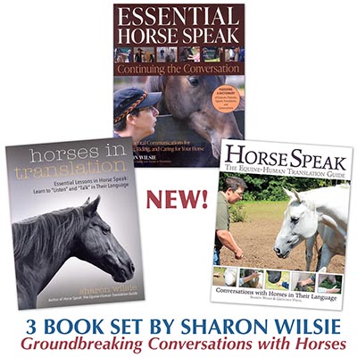 Sharon Wilsie Horse Communication 3 Book Set *NEW!*