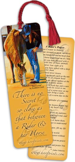 Rider's Prayer Tassel Bookmark