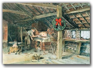 Blacksmith Shop With Wreath