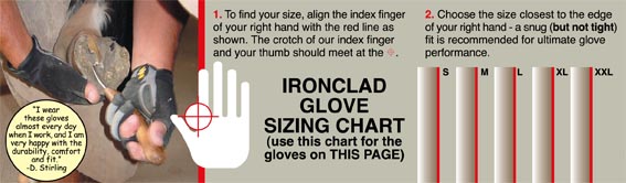 Ironclad Size Chart