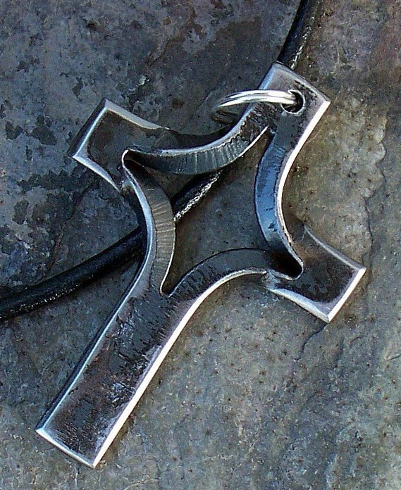 Steel Cross Necklace